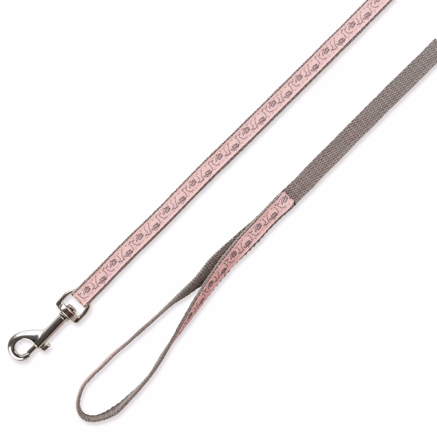 Postroj Trixie pre mačky s vodítkom šedý/růžový 27–45 cm/13 mm, 1,20 m