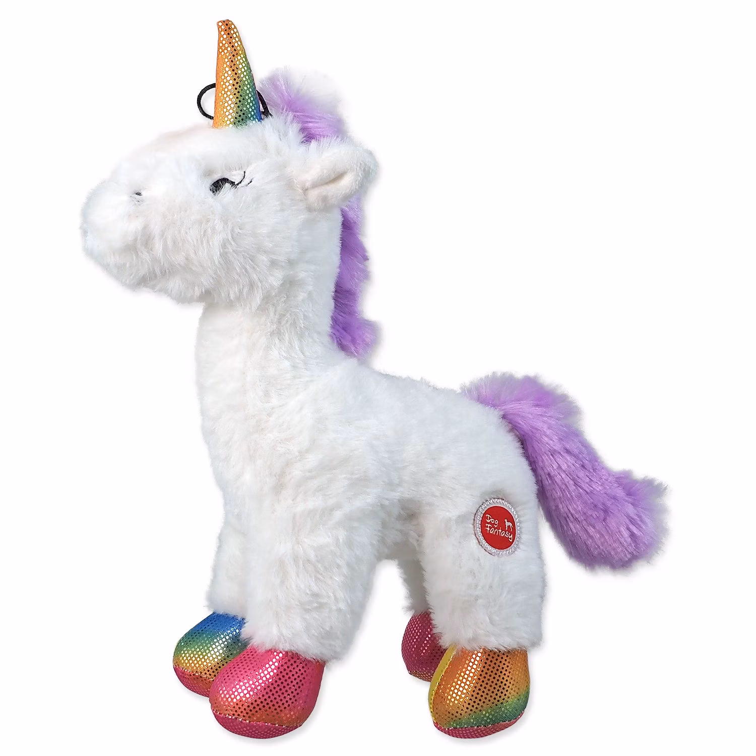 Hračka Dog Fantasy Stuffed Toy jednorožec pískací mix farieb 26cm