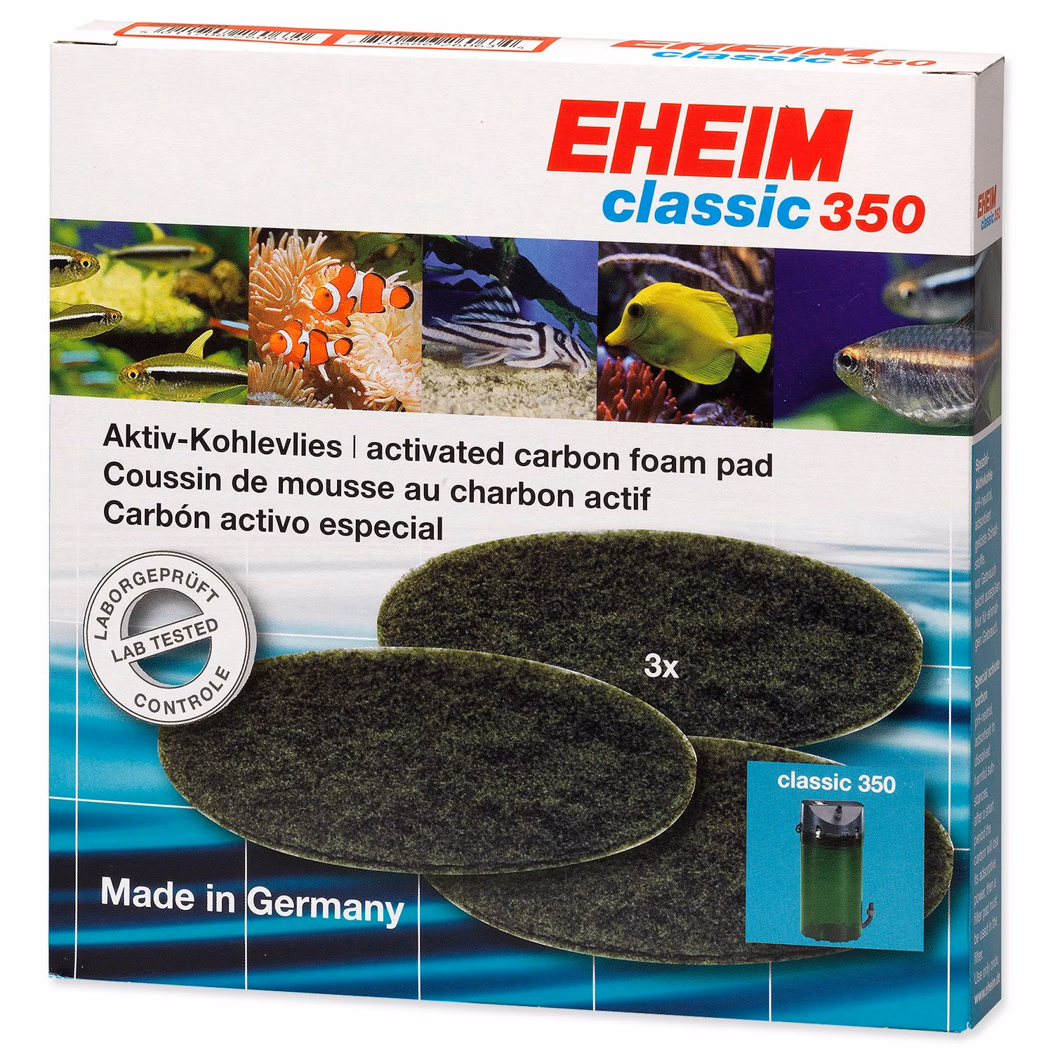 Náplň Eheim molitan uhlíkový jemný Classic 350 3ks