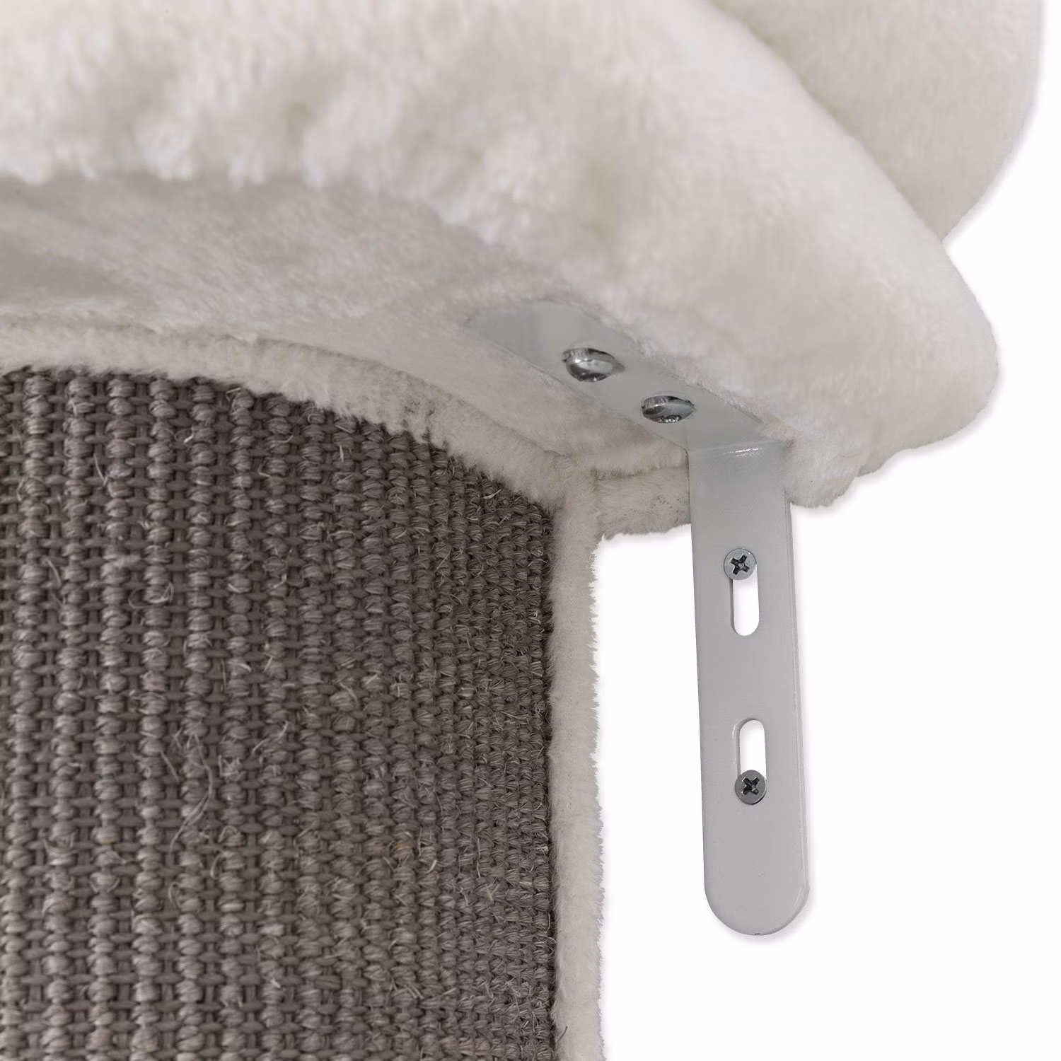 Acadia scratching post with wall mounting, 160 cm, grey
