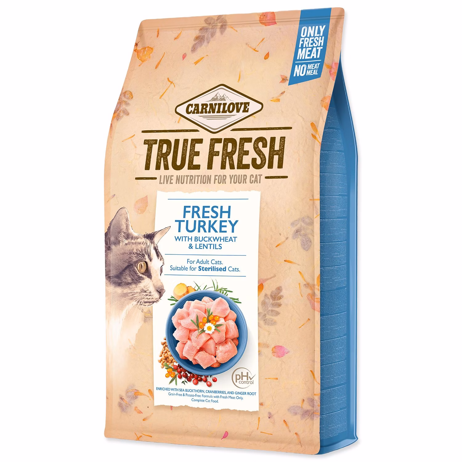 Krmivo Carnilove Cat True Fresh Turkey 4,8 kg