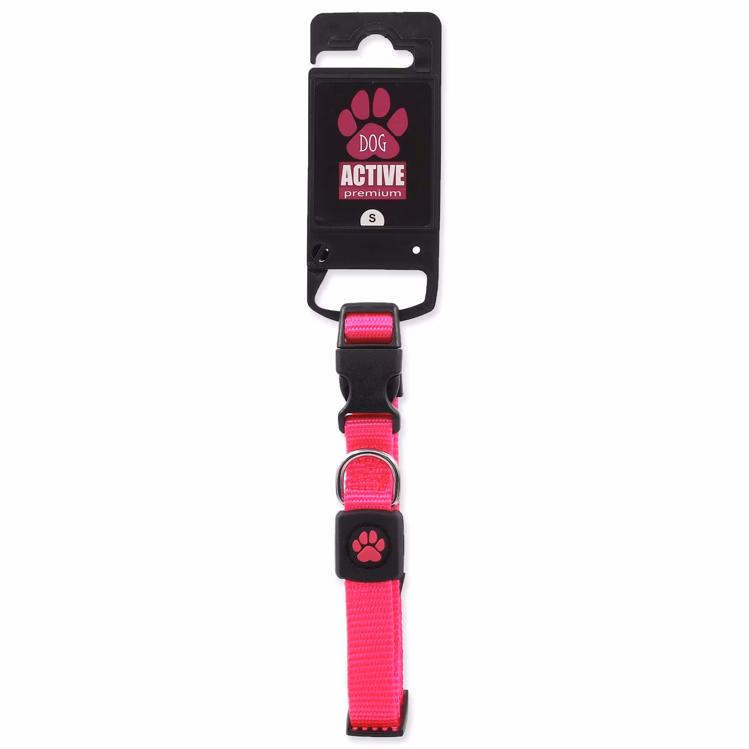 Obojok Active Dog Premium S ružový 1,5x27-37cm