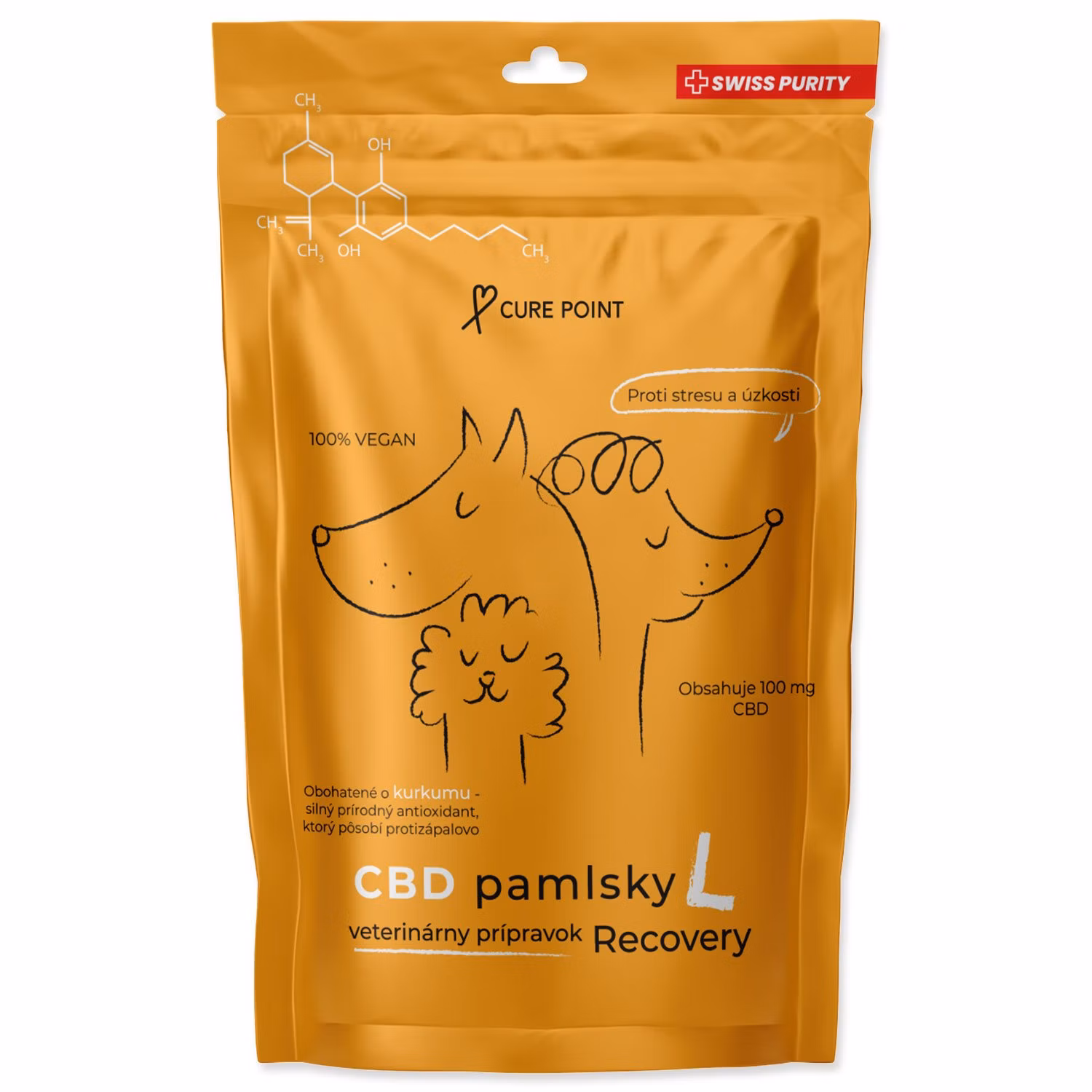 Pamlsok CBD Recovery L 100g