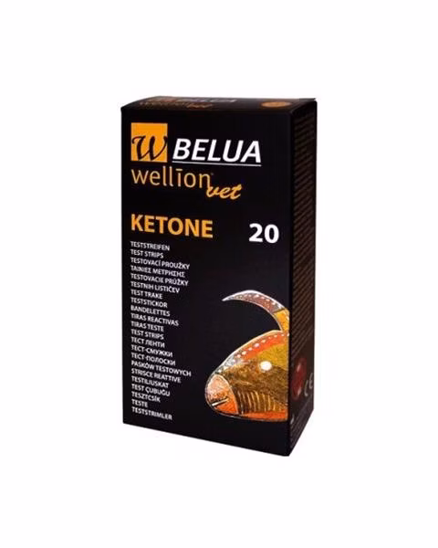 Prúžky na meranie ketolátok WellionVet BELUA pre kravy 20 ks