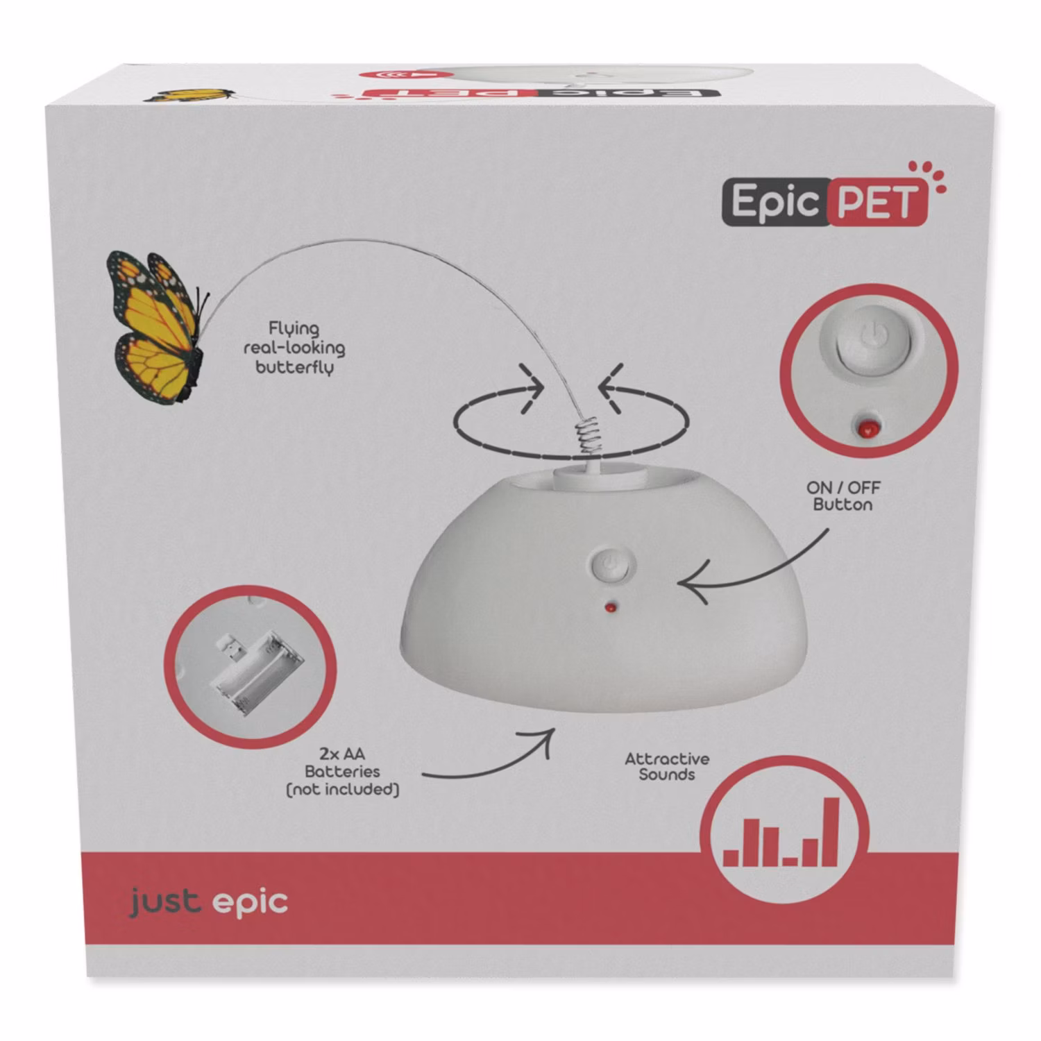 Hračka Epic Pet motýľ interaktívny lietajúci 13cm