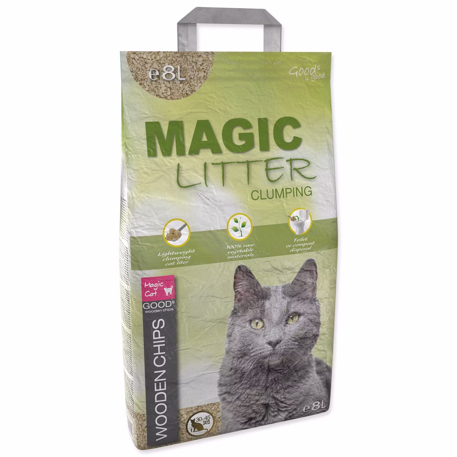 Podstielka Magic Litter Wooden Chips 8L/3,5kg