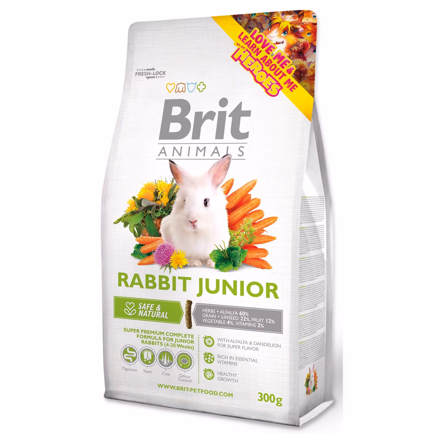 Krmivo Brit Animals Junior Complete králik 300g