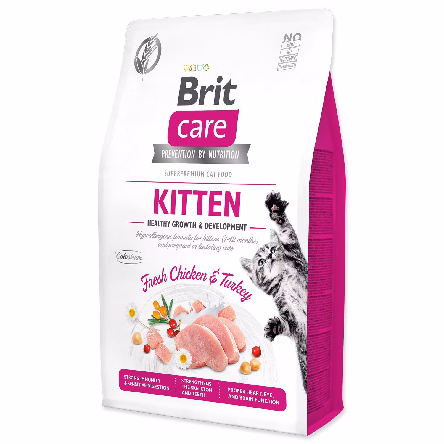 Krmivo Brit Care Cat Grain-Free Kitten Healthy Growth & Development 2kg