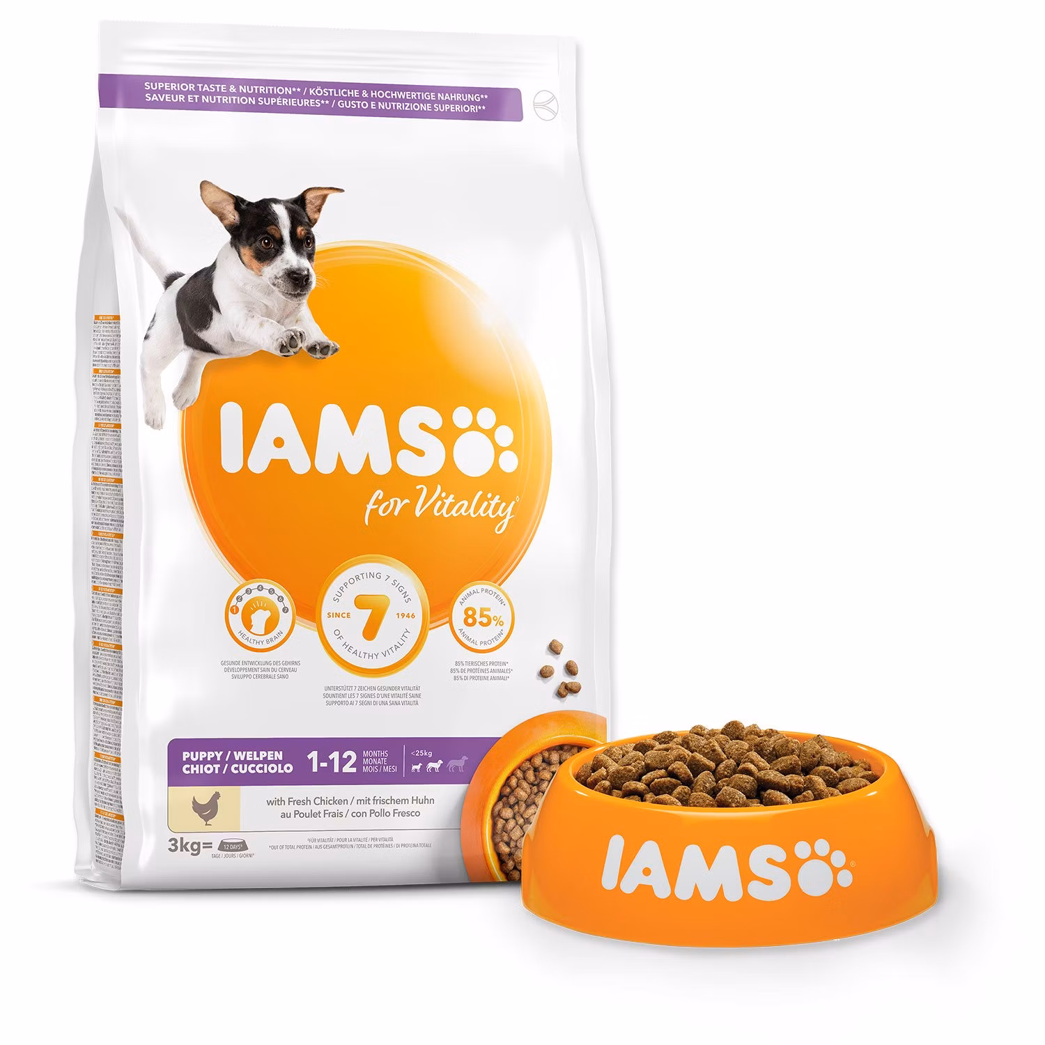 Krmivo IAMS Dog Puppy Small & Medium Chicken 3kg