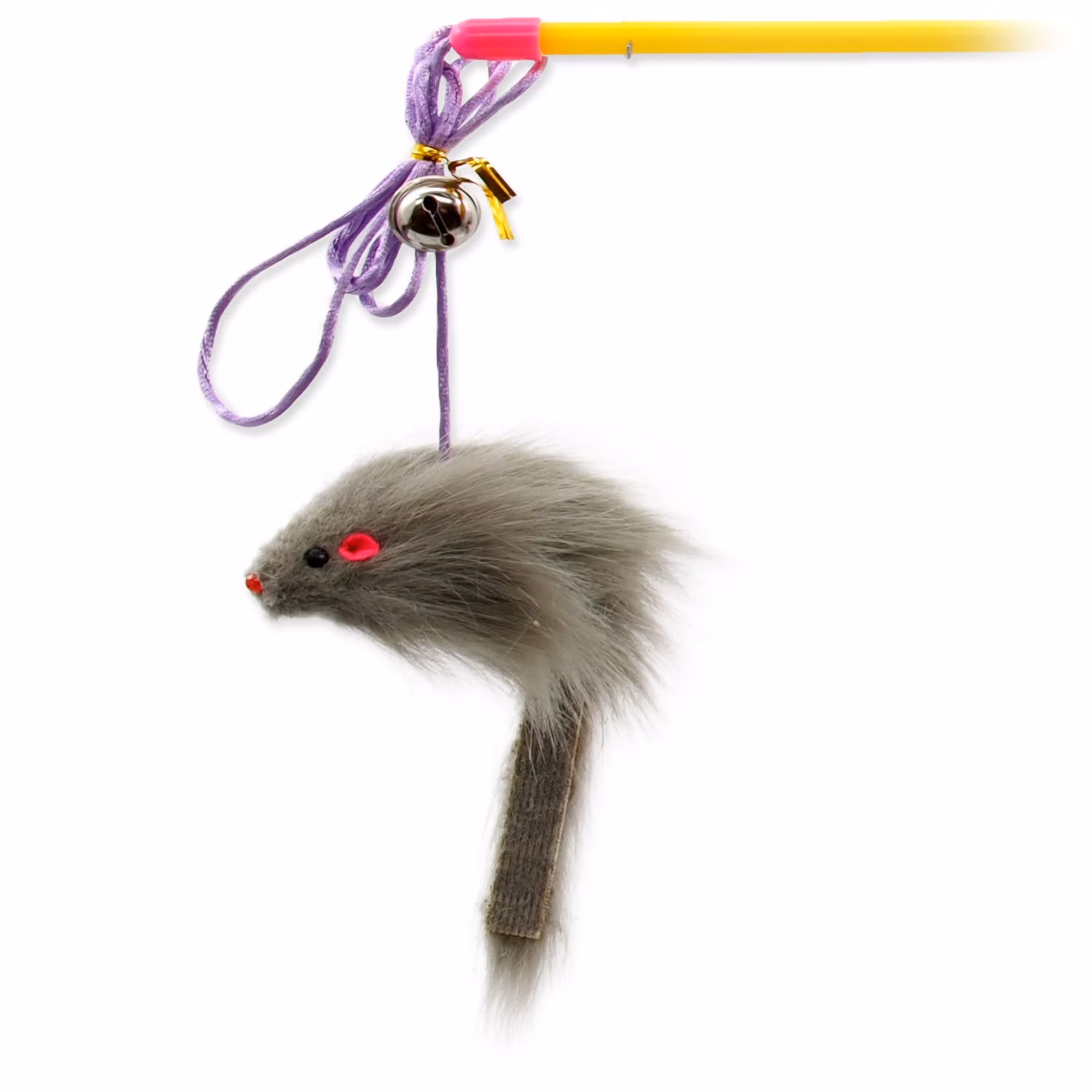 Hračka Magic Cat prút s myškou a rolničkou catnipom 17cm+49cm 24ks