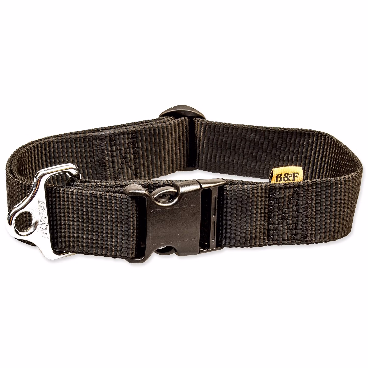 Obojek BAF nylon černý 4x43-74cm