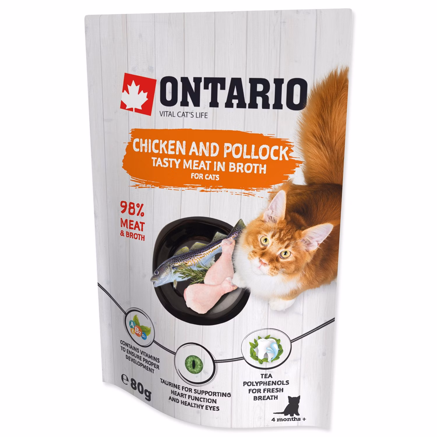 Kapsička Ontario kura a treska vo vývare 80g