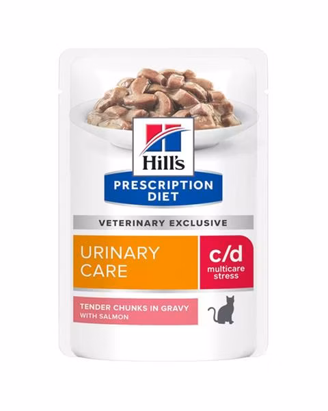 HILLS Diet Feline c/d Urinary Stress Salmon NEW KAPSIČKA 12x85 g