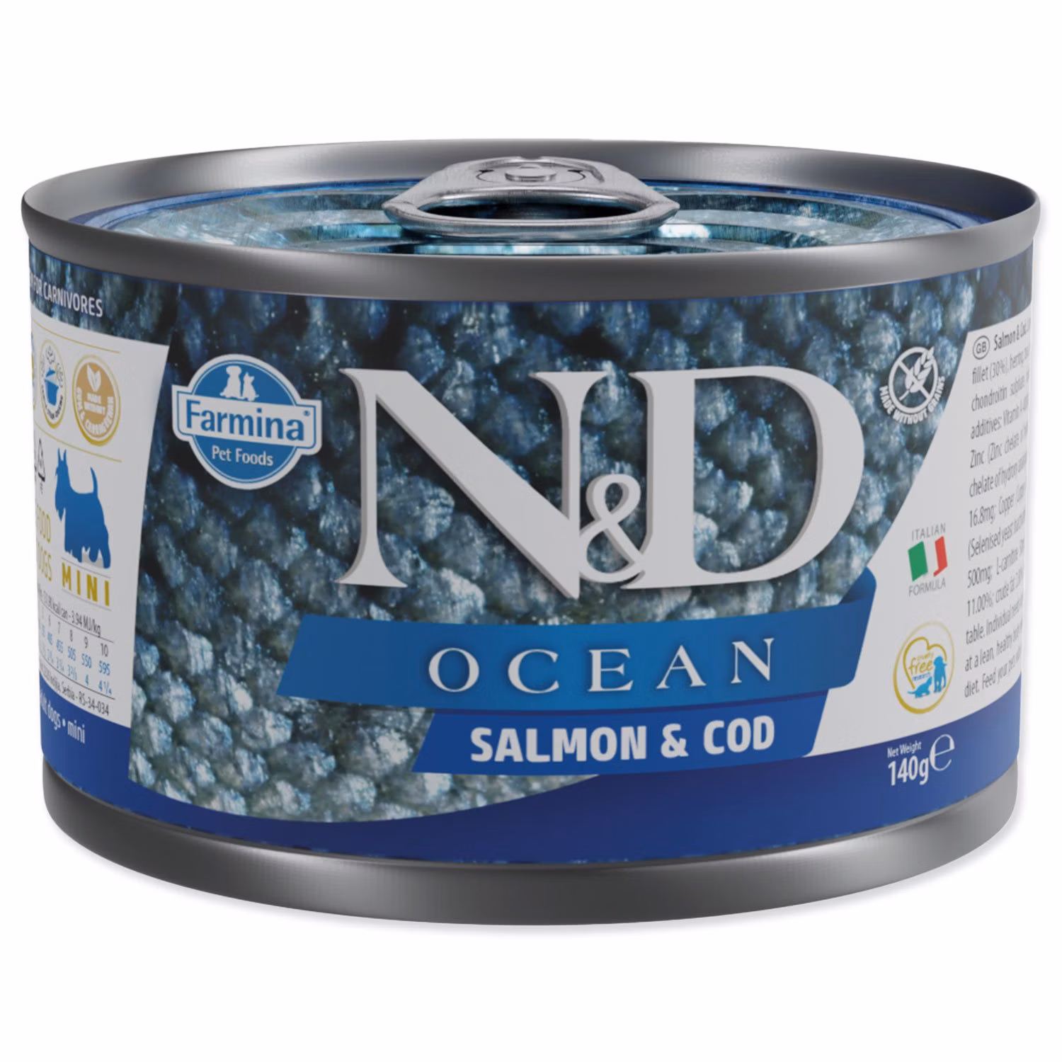 Konzerva N&D Dog Ocean Salmon & Codfish 140g
