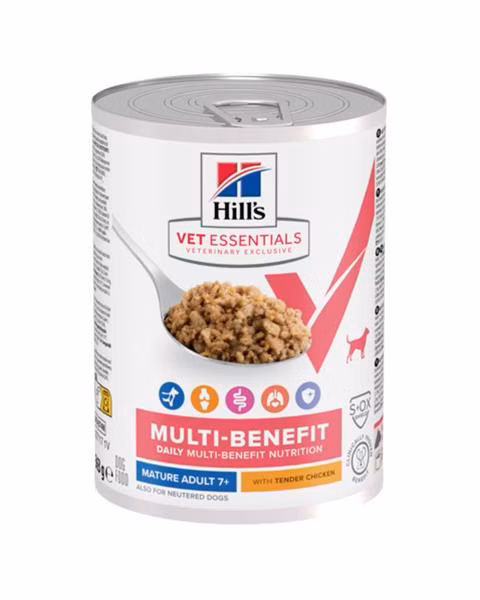 HILLS VE Canine Multi benefit Senior health Chicken konzerva 363 g