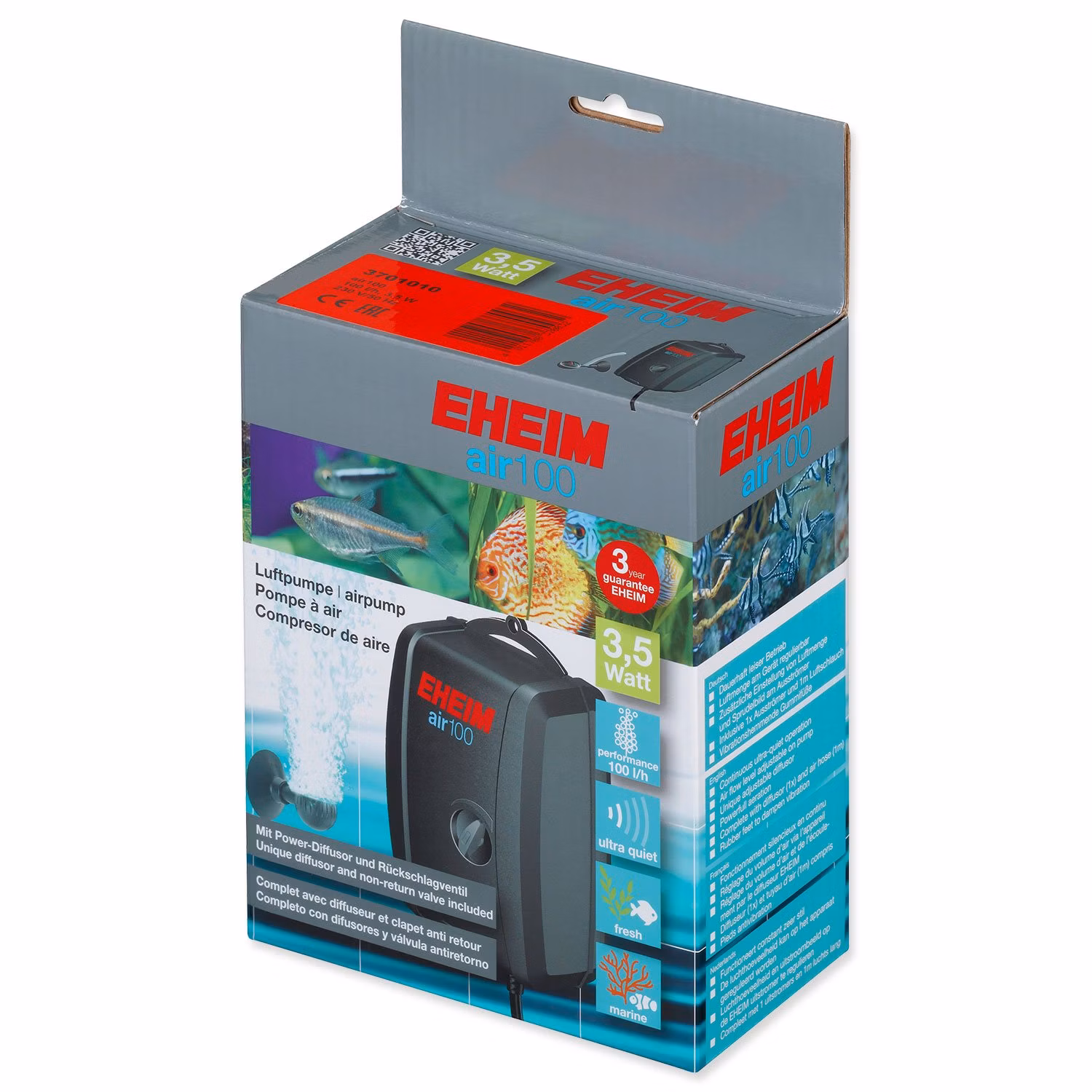 Kompresor Eheim vzduchovací 100, 100l/h, 3,5W