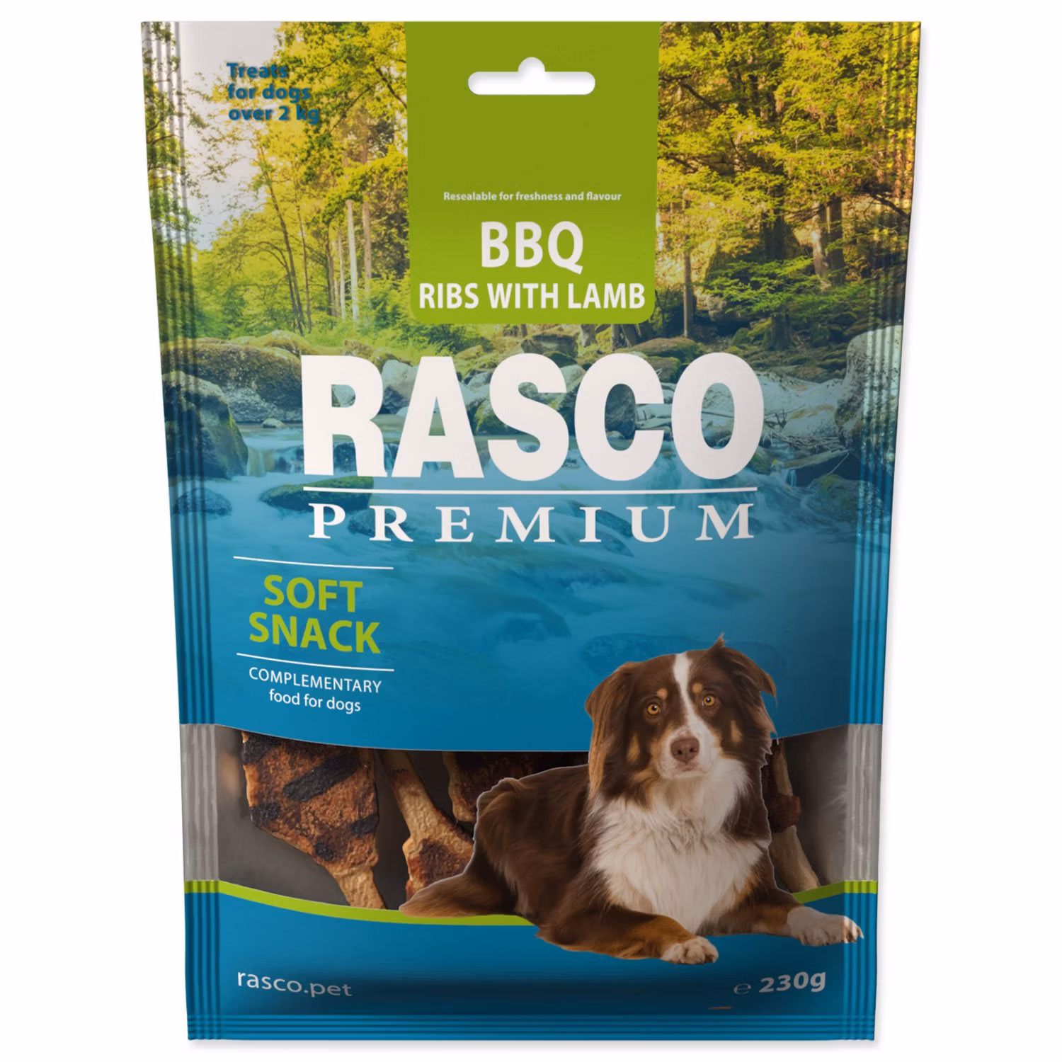 Pochúťka Rasco Premium BBQ Jahňacie rebierka 230g