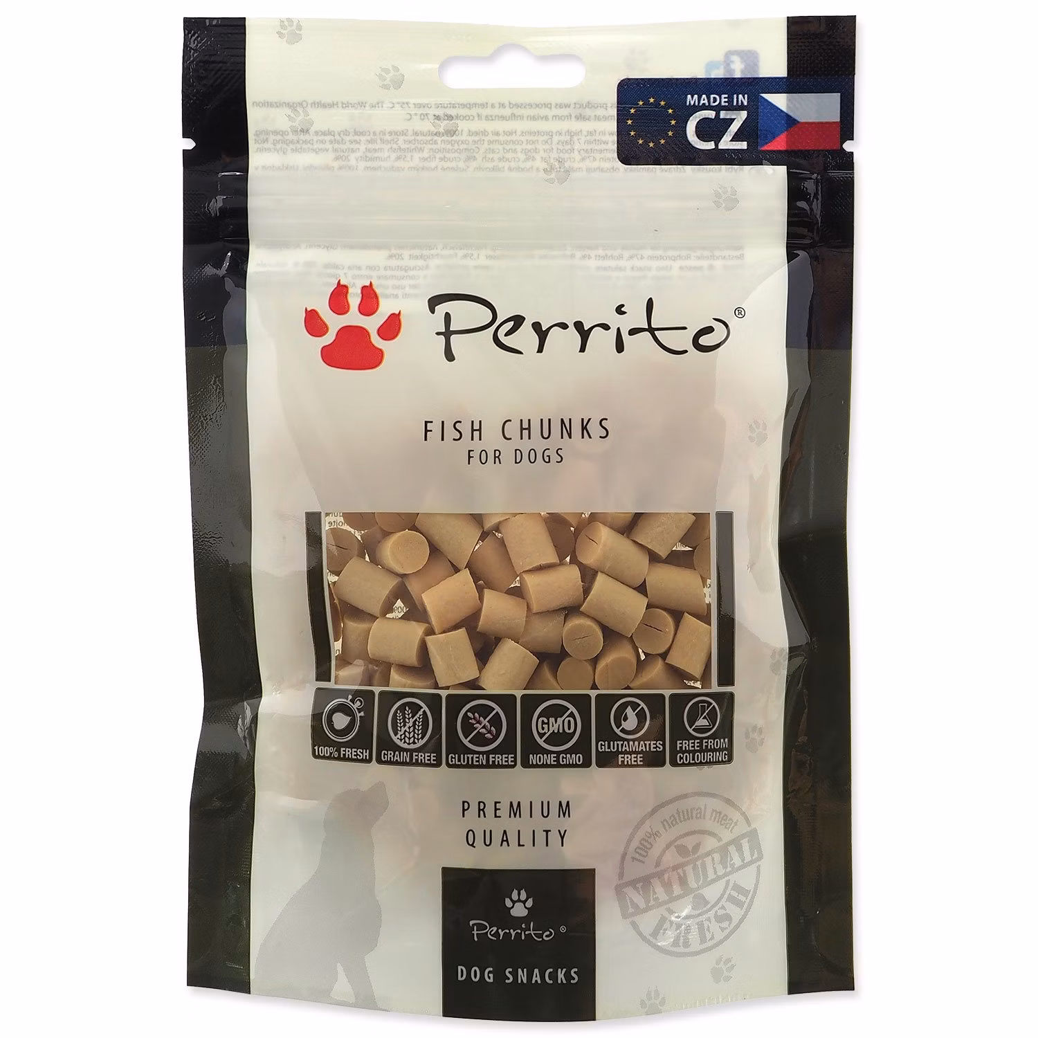 Pochúťka Perrito rybie kúsky 100g