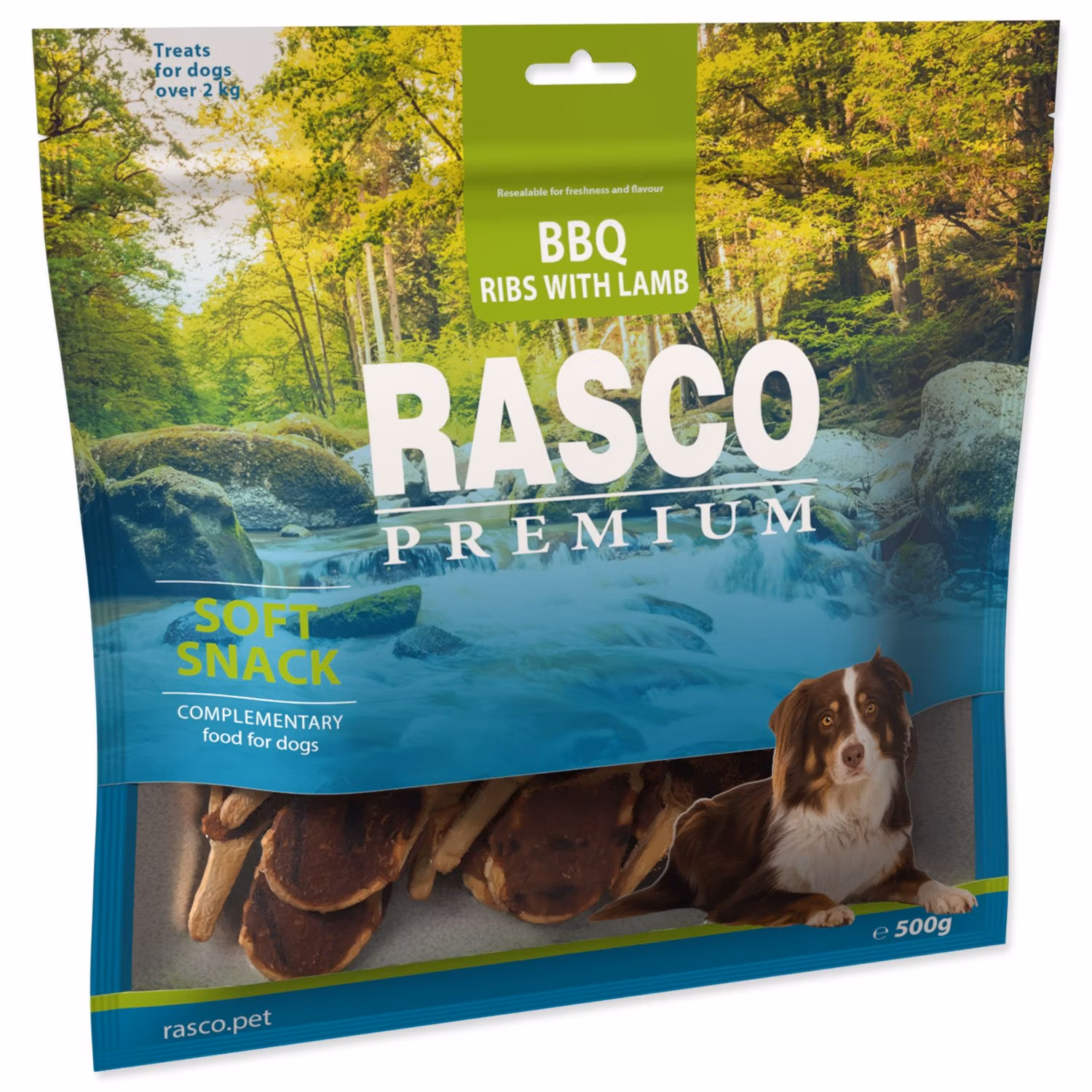 Pochúťka Rasco Premium BBQ Jahňacie rebierka 500g