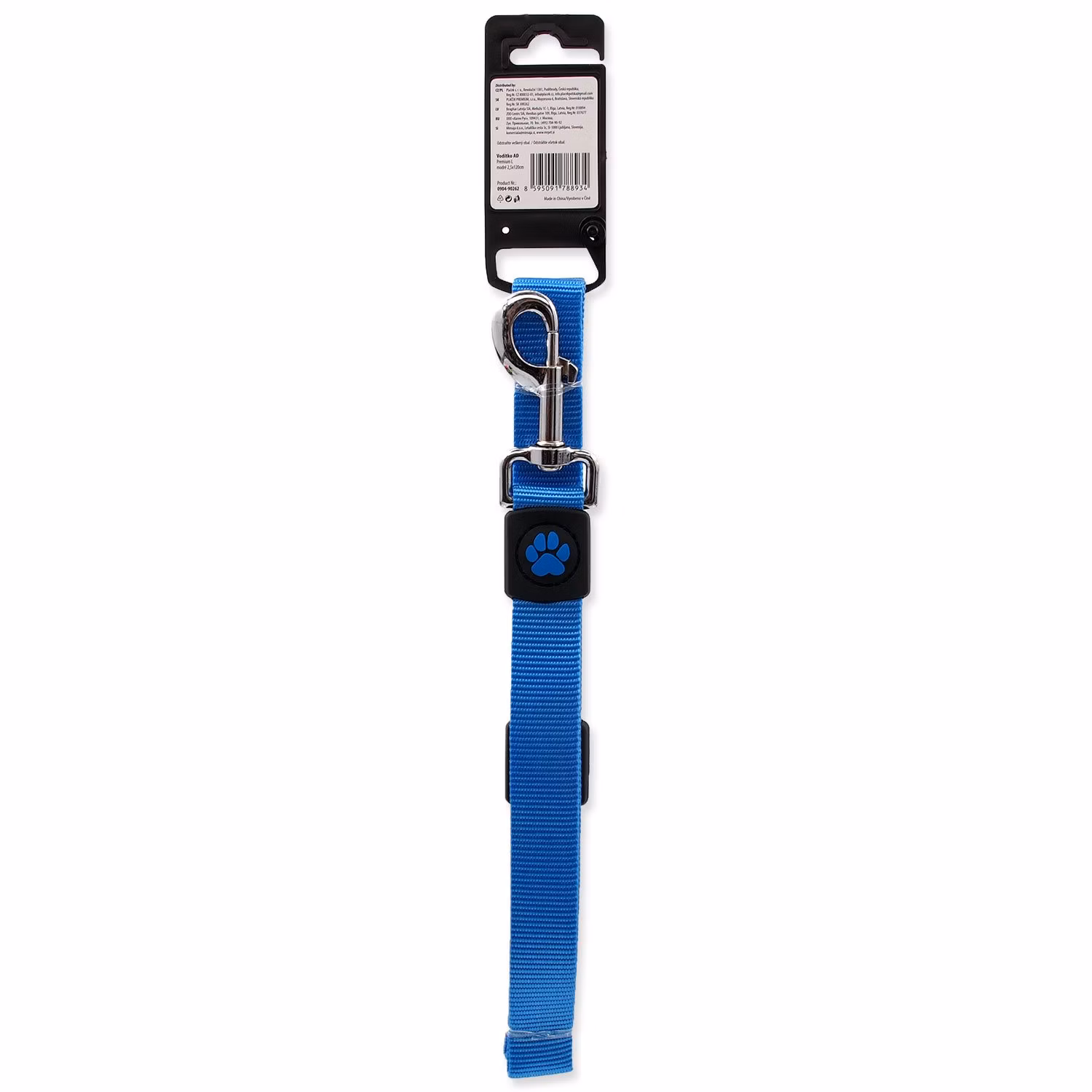 Vodítko Active Dog Premium L modré 2,5x120cm