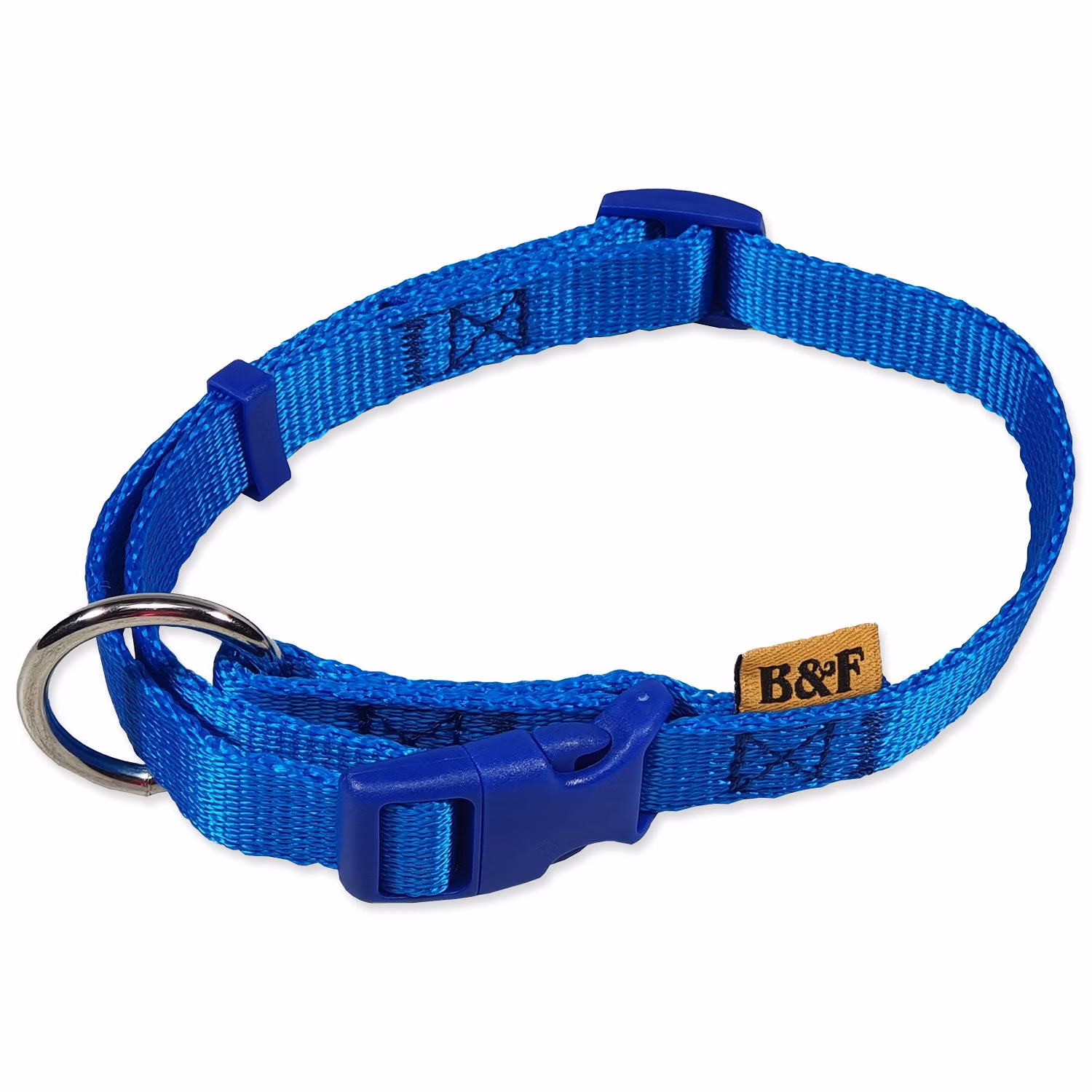 Obojek BAF nylon modrý 2x38-60cm