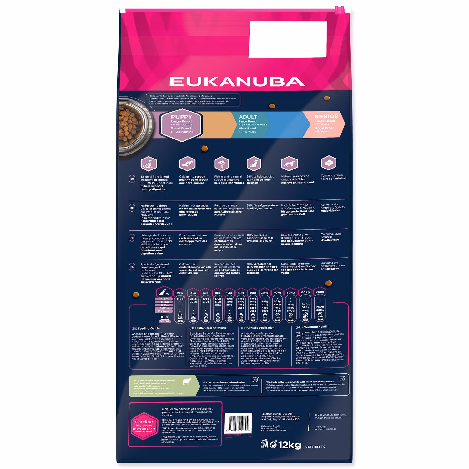 Krmivo EUKANUBA Puppy Large & Giant Lamb 12kg