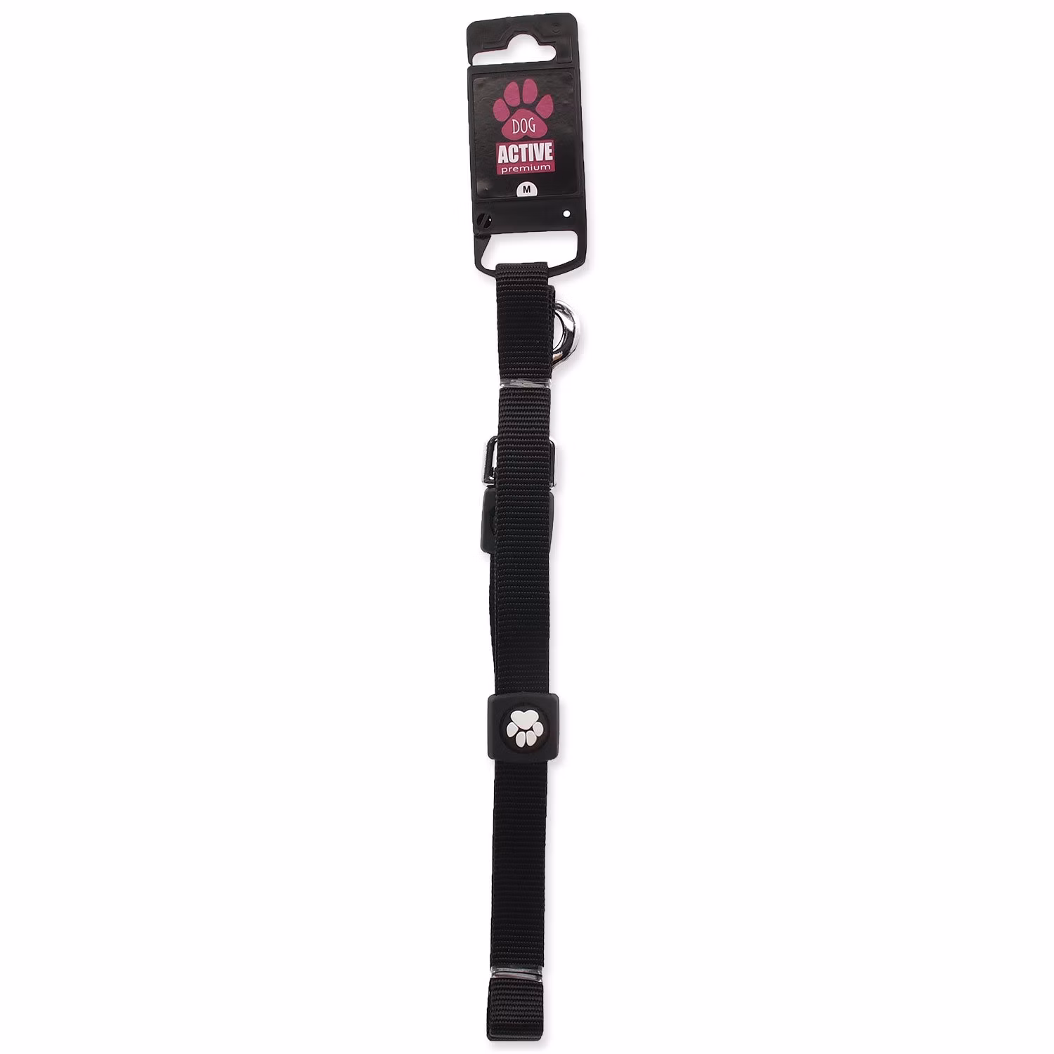 Vodítko Active Dog Premium M čierne 2x120cm