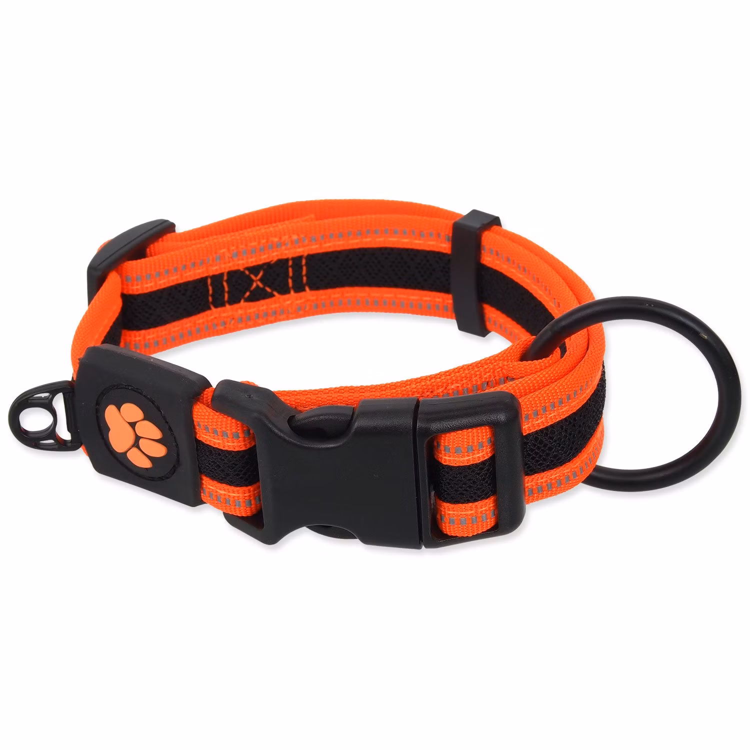 Obojok Active Dog Fluffy L oranžový 3,2x39-59cm