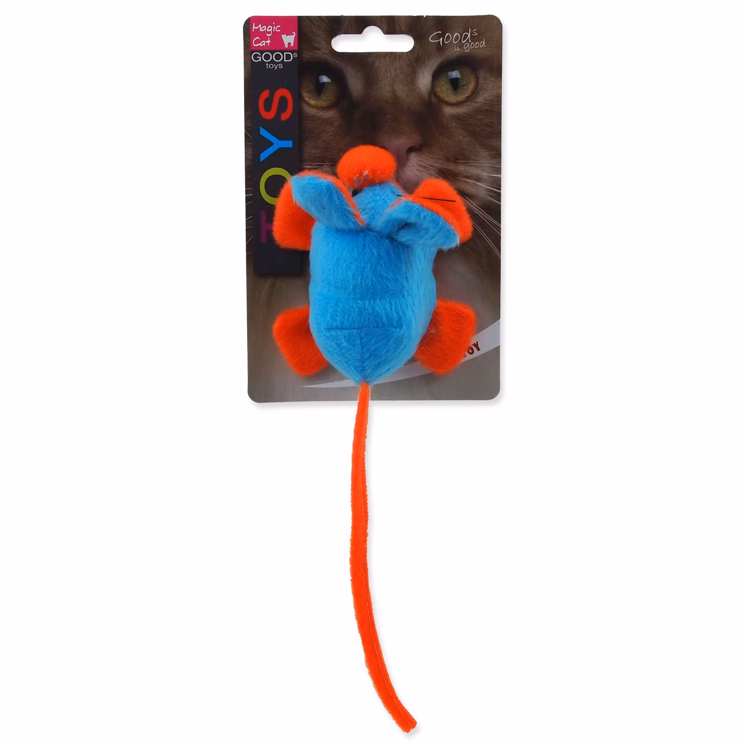 Hračka Magic Cat myška šuštiaca s catnipom mix 22,5cm