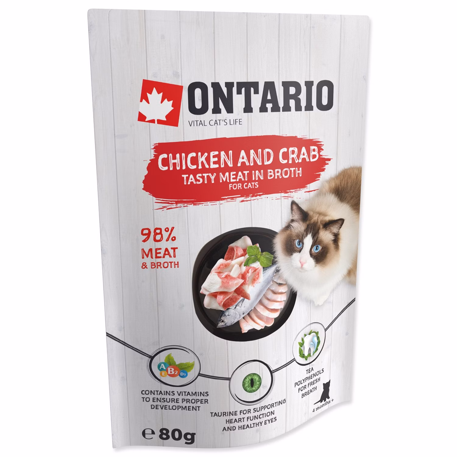 Kapsička Ontario kura a krab vo vývare 80g
