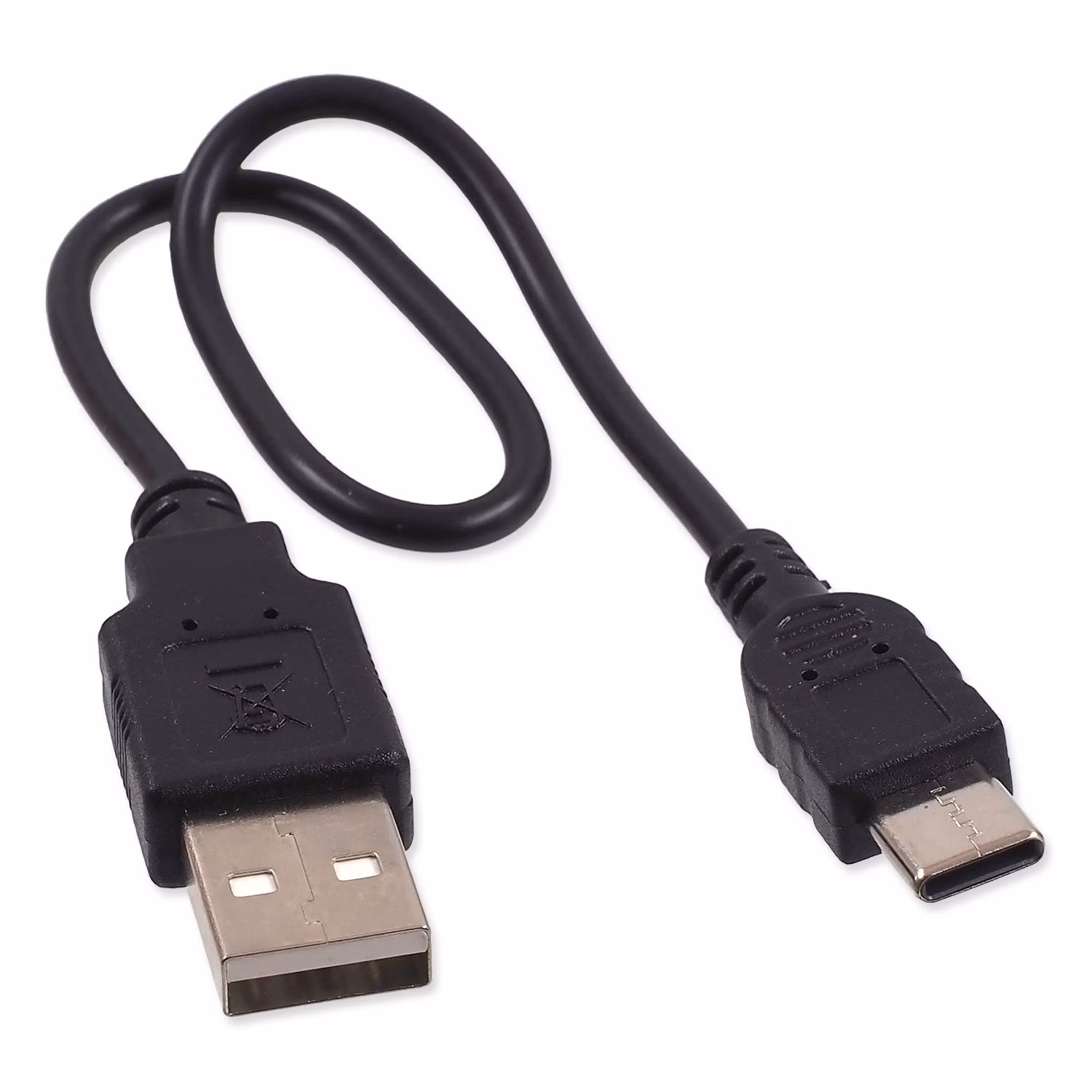 Obojok Dog Fantasy USB LED nylonový svietiaci M-L oranžový 2,5x45-65cm