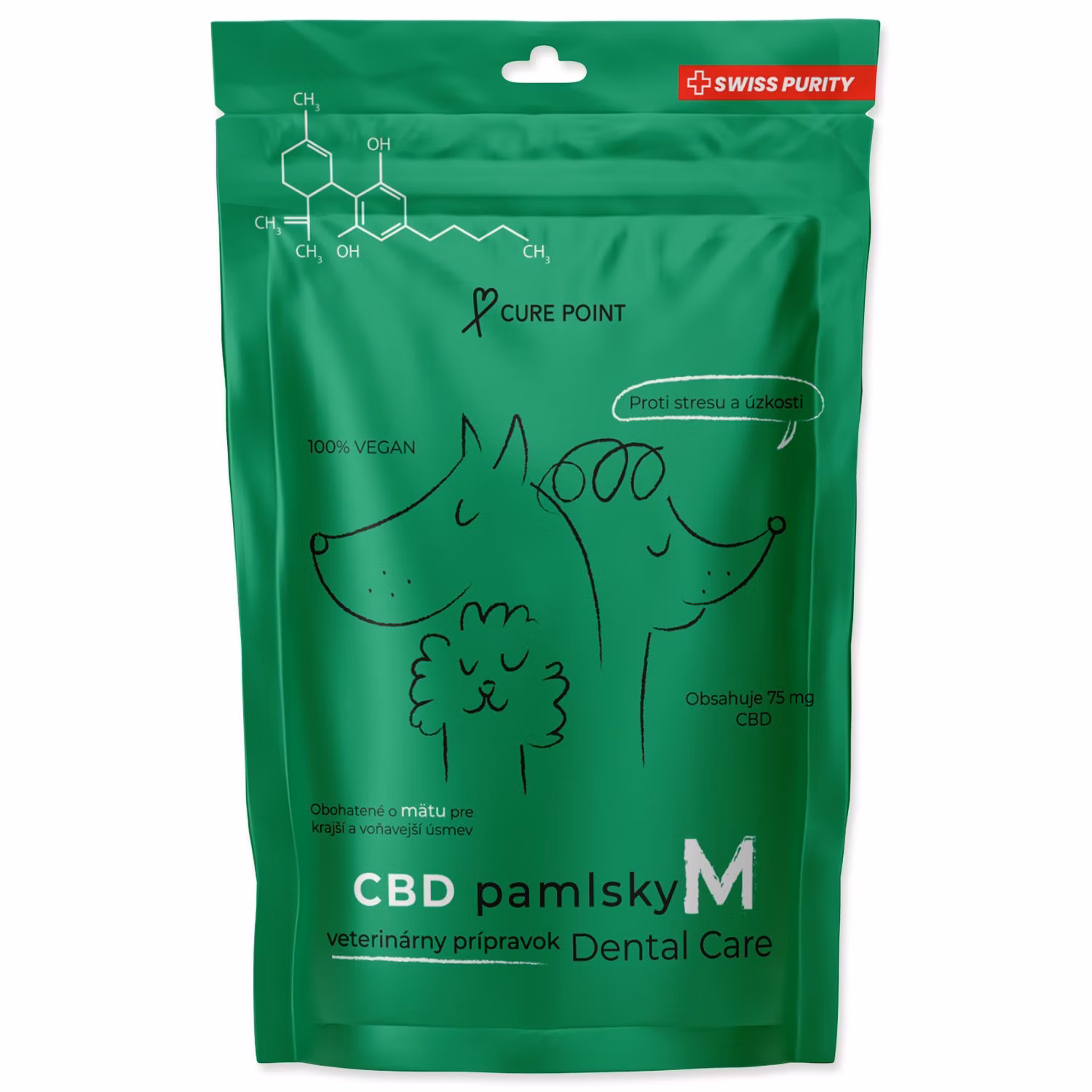Pamlsok CBD Dental Care M 100g