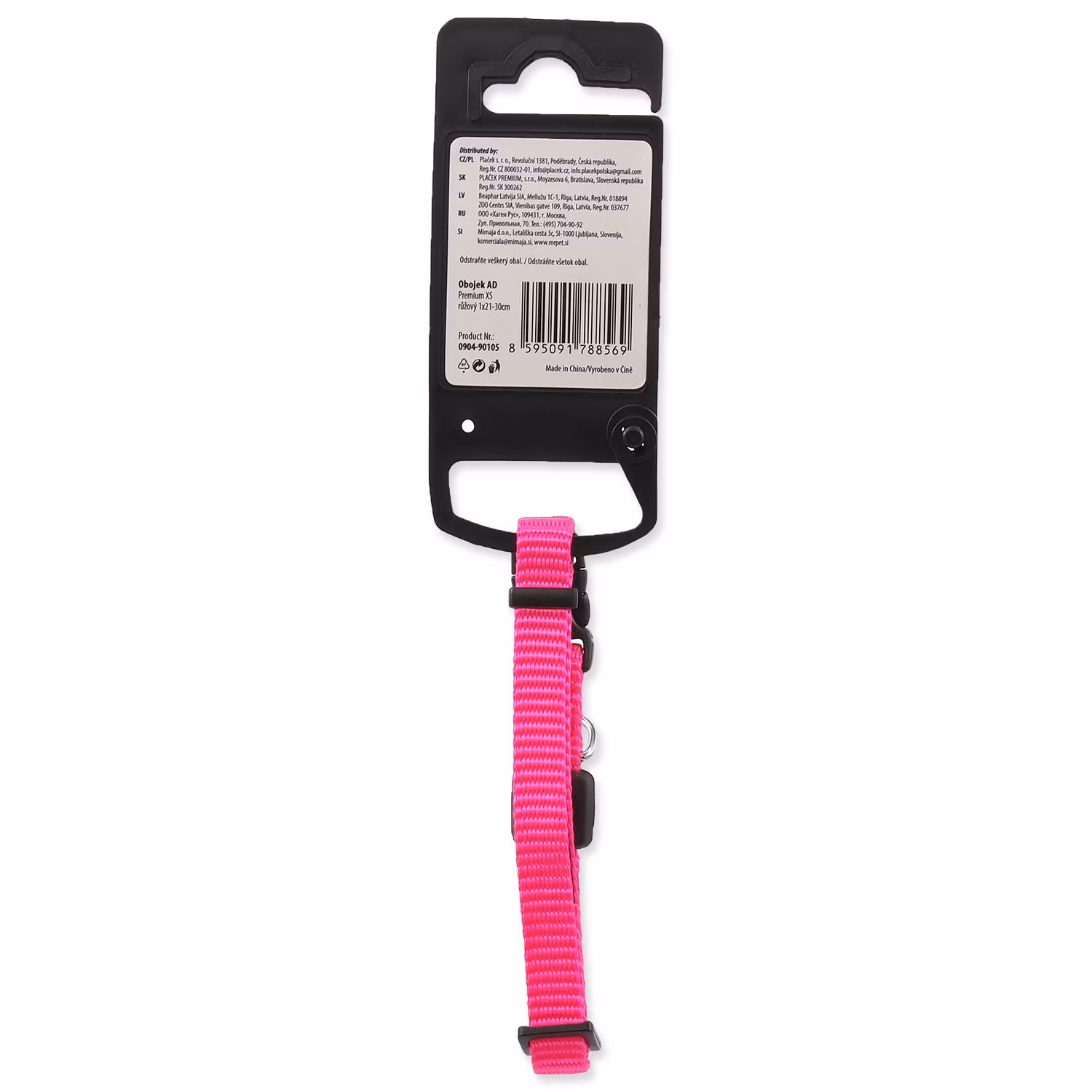 Obojok Active Dog Premium XS ružový 1x21-30cm