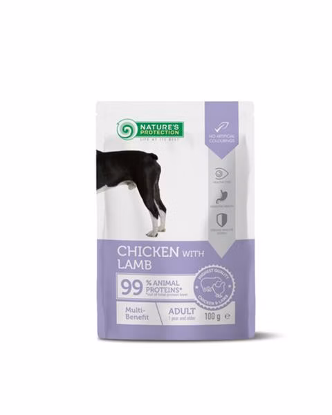 Natures P KAPSIČKY dog adult Multi benefit chicken & lamb 22x100 g