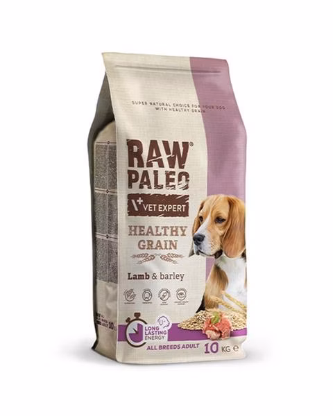 VetExpert Raw Paleo adult Healthy Grain Lamb & Barley 10 kg