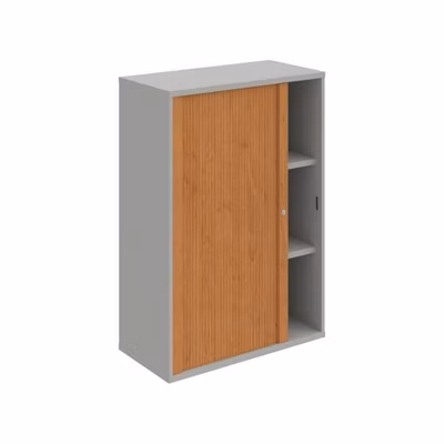 Policová skriňa Strong L, 80x115,2x40 cm, jelša/sivá