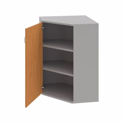 Policová skriňa Strong L, 80x115,2x40 cm, jelša/sivá