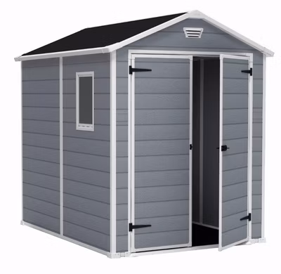 Záhradný domček Keter MANOR 6 x 8 DD šedý / biely
