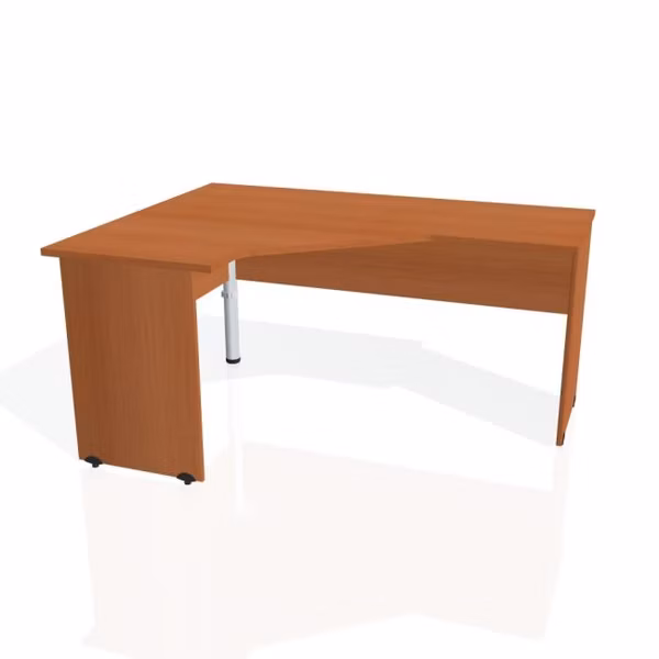 Pracovný stôl Gate, ergo, pravý, 160x75,5x120 cm, čerešňa/čerešňa