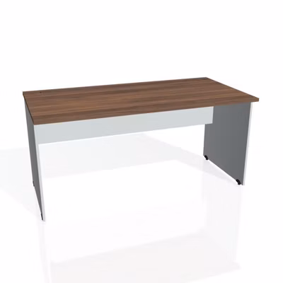 Pracovný stôl Gate, 160x75,5x80 cm, orech/sivý
