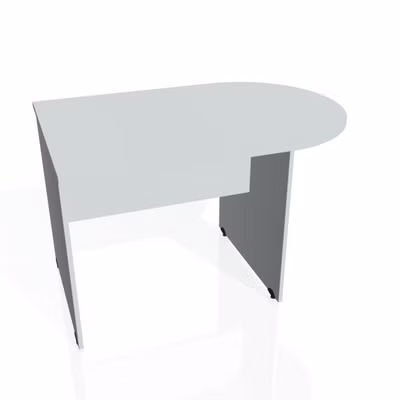 Doplnkový stôl Gate, 120x75,5x80 cm, sivá/sivá