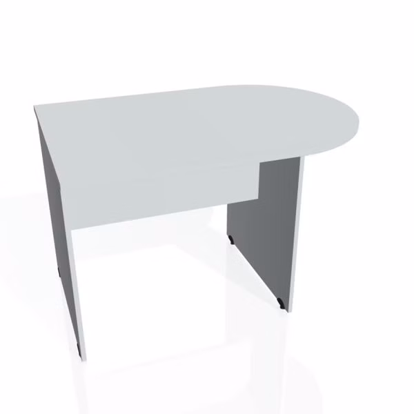 Doplnkový stôl Gate, 120x75,5x80 cm, sivá/sivá