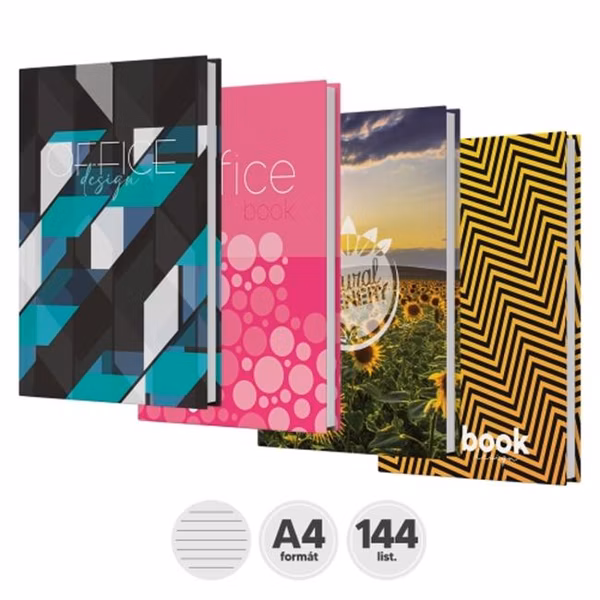 Záznamová kniha A4 144 listov linajková