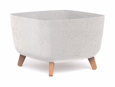 GRACIA SQUARE ECO WOOD 39 cm - farba: biela ECO