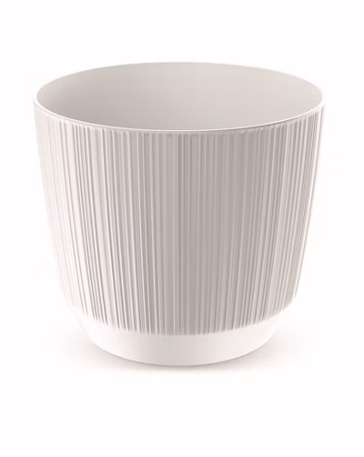 Kvetináč RYFO 19,5 cm - farba: biela