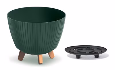 Kvetináč LAMIA 28,8 cm - farba: tmavozelená