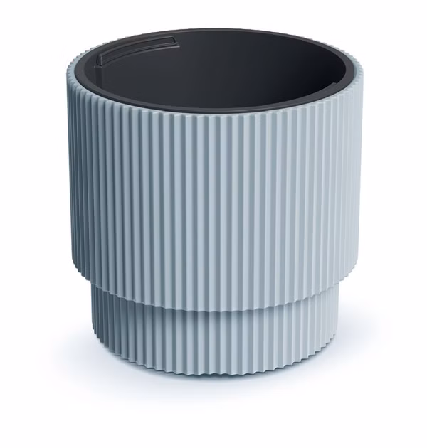 Kvetináč MILLY s vložkou 29,8 cm - farba: svetlosivá