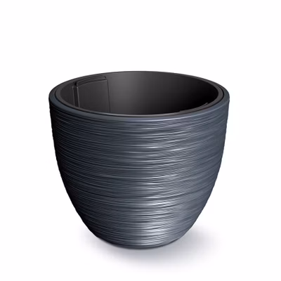 Kvetináč FURU s vložkou 47 cm - farba: antracitová