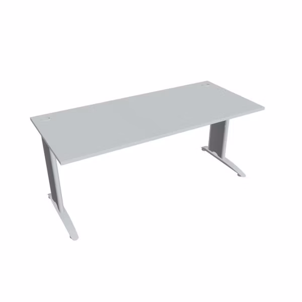 Pracovný stôl Flex, 180x75,5x80 cm, sivý/kov