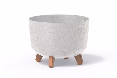 Kvetináč GRACIA STANDARD ECO WOOD 20 cm - farba: biela ECO